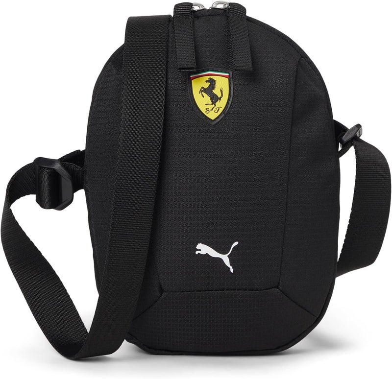 PUMA Unisex Scuderia Ferrari Formula 1 Race Crossbody Bag, Black AH25, One Size - Image 1